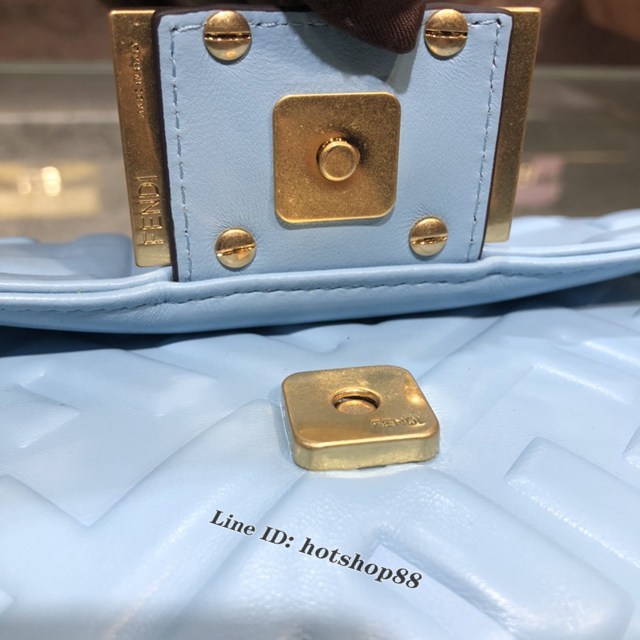 FENDI精品女包 芬迪BAGUETTE羊皮手袋 Fendi 0191s迷你肩背斜挎包 fdzg2529